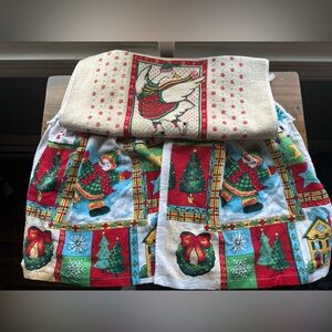 (3) Festive Christmas/Holiday Towels